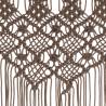 Macrame Curtain Taupe 140x240 cm - Elegant Interior Decor