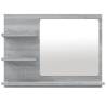 Bathroom Mirror Grey Sonoma 60x10.5x45 cm - Hipomarket