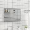 Bathroom Mirror Grey Sonoma 60x10.5x45 cm - Hipomarket