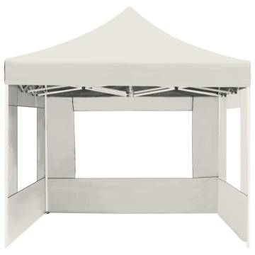 Professional Folding Party Tent 4.5x3m Cream - HipoMarket