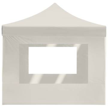 Professional Folding Party Tent 4.5x3m Cream - HipoMarket