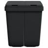 Dual Bin Anthracite 2x25 L - Efficient Waste Separation