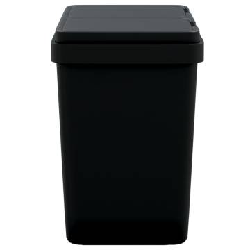 Dual Bin Anthracite 2x25 L - Efficient Waste Separation