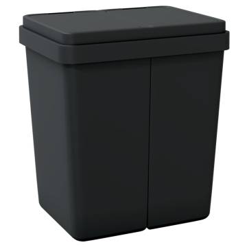 Dual Bin Anthracite 2x25 L - Efficient Waste Separation