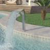 Pool Fountain Stainless Steel 50x30x90 cm Silver Size 50 x 30 x 90 cm 