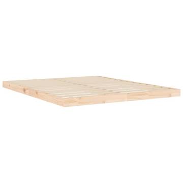 Solid Pine Bed Frame 160x200 cm - Modern & Sturdy Design