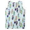 Kids' Soft Blue Melange Tank Top - Size 92 | HipoMarket UK