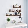 Wall Display Shelves 3 pcs Smoked Oak Engineered Wood Colour smoked oak Size 60 x 15 x 10 cm Quantity in Package 3 Number of Pieces 1 