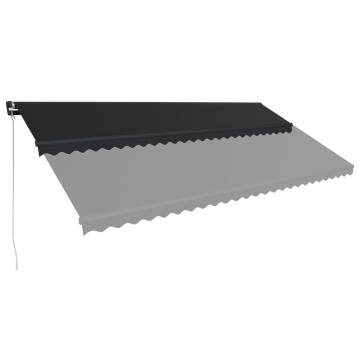 Manual Retractable Awning 600x300 cm Anthracite | HipoMarket