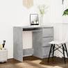 Desk Concrete Grey 90x45x76 cm Engineered Wood Colour concrete grey 