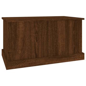 Brown Oak Storage Box - 70x40x38 cm Engineered Wood