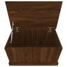 Brown Oak Storage Box - 70x40x38 cm Engineered Wood