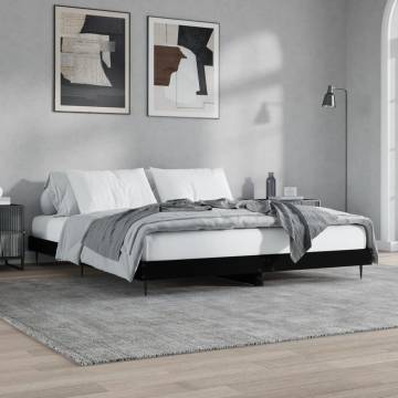 Durable Black King Size Bed Frame 150x200 cm - Shop Now!