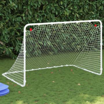 Soccer Goal White 122x81 cm - Durable Steel Training Aid