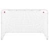 Soccer Goal White 122x81 cm - Durable Steel Training Aid