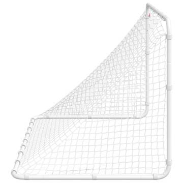 Soccer Goal White 122x81 cm - Durable Steel Training Aid