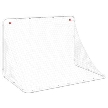 Soccer Goal White 122x81 cm - Durable Steel Training Aid