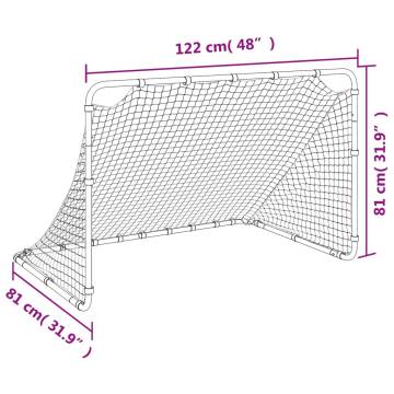 Soccer Goal White 122x81 cm - Durable Steel Training Aid