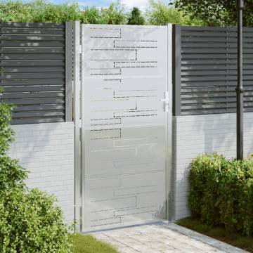 Stainless Steel Garden Gate 100x200 cm - Durable & Stylish