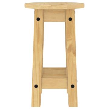 Bar Stools 2 pcs Solid Wood Pine - Rustic Home Decor