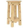 Bar Stools 2 pcs Solid Wood Pine - Rustic Home Decor