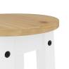 Bar Stools 2 pcs White Solid Wood Pine | Hipomarket