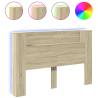 LED Headboard Cabinet Sonoma Oak 160x16.5 cm | Hipomarket