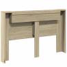 LED Headboard Cabinet Sonoma Oak 160x16.5 cm | Hipomarket