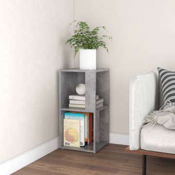 Stylish Concrete Grey Corner Cabinet | 33x33x67 cm | Hipomarket