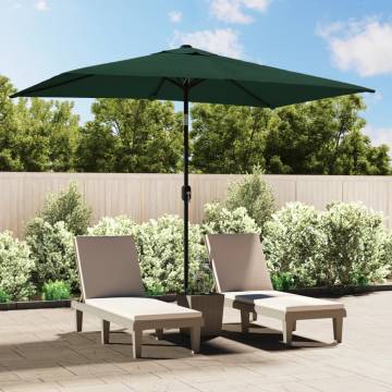 Green Rectangular Parasol 200x300 cm - Protect Your Patio