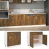 Drawer Bottom Cabinet Smoked Oak 80x46x81.5 cm Engineered Wood Colour smoked oak Quantity in Package 1 Model 1x bottom cabinet (2 doors 2 drawers) 80 cm Number of 