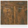 Drawer Bottom Cabinet Smoked Oak | Ample Storage Solution