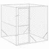 Outdoor Dog Kennel Silver 2x2x2 m - Galvanised Steel Safety