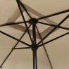 Outdoor Parasol with Metal Pole 300x200 cm - Taupe