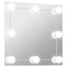 LED Wall Mirror - Square Glass - Modern & Stylish | HipoMarket