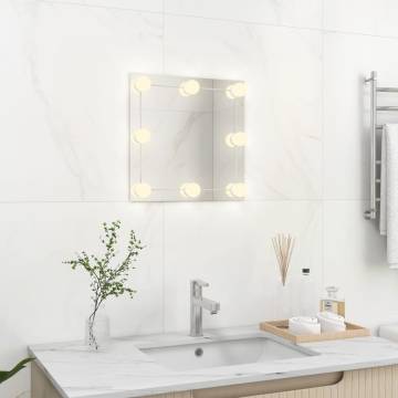 LED Wall Mirror - Square Glass - Modern & Stylish | HipoMarket