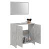 Stylish Bathroom Furniture Set in Concrete Grey - Hipomarket