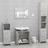 Stylish Bathroom Furniture Set in Concrete Grey - Hipomarket