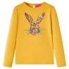 Kids' T-shirt with Long Sleeves Ochre 116 Colour ochre Size 116 (5-6y) 