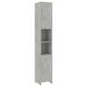 3 Piece Bathroom Furniture Set - Concrete Grey Engineered Wood