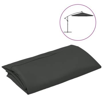 Replacement Fabric for Cantilever Umbrella - Anthracite 300 cm