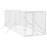 Outdoor Dog Kennel Silver 2x6x2 m - Galvanised Steel