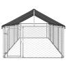 Large Outdoor Dog Kennel with Roof | Safe & Sturdy 600x200 cm