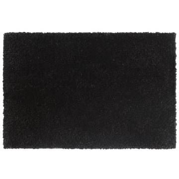 5 Pcs Black Tufted Coir Door Mats 40x60 cm | Hipomarket UK