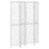 Elegant 4-Panel White Solid Wood Room Divider | HipoMarket