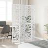 Elegant 4-Panel White Solid Wood Room Divider | HipoMarket