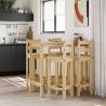 5 Piece Solid Wood Pine Bar Set - Comfort & Style