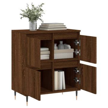 Brown Oak Sideboard 60x35x70 cm - Stylish Engineered Wood