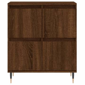 Brown Oak Sideboard 60x35x70 cm - Stylish Engineered Wood