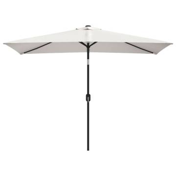 Parasol 200x300 cm Sand White - UV Protection & Durable Design